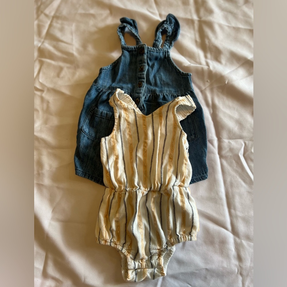 Two old navy one pieces both size 6/12
